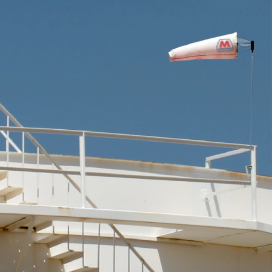 custom printed windsocks for gas plants, pipelines and transfer stations