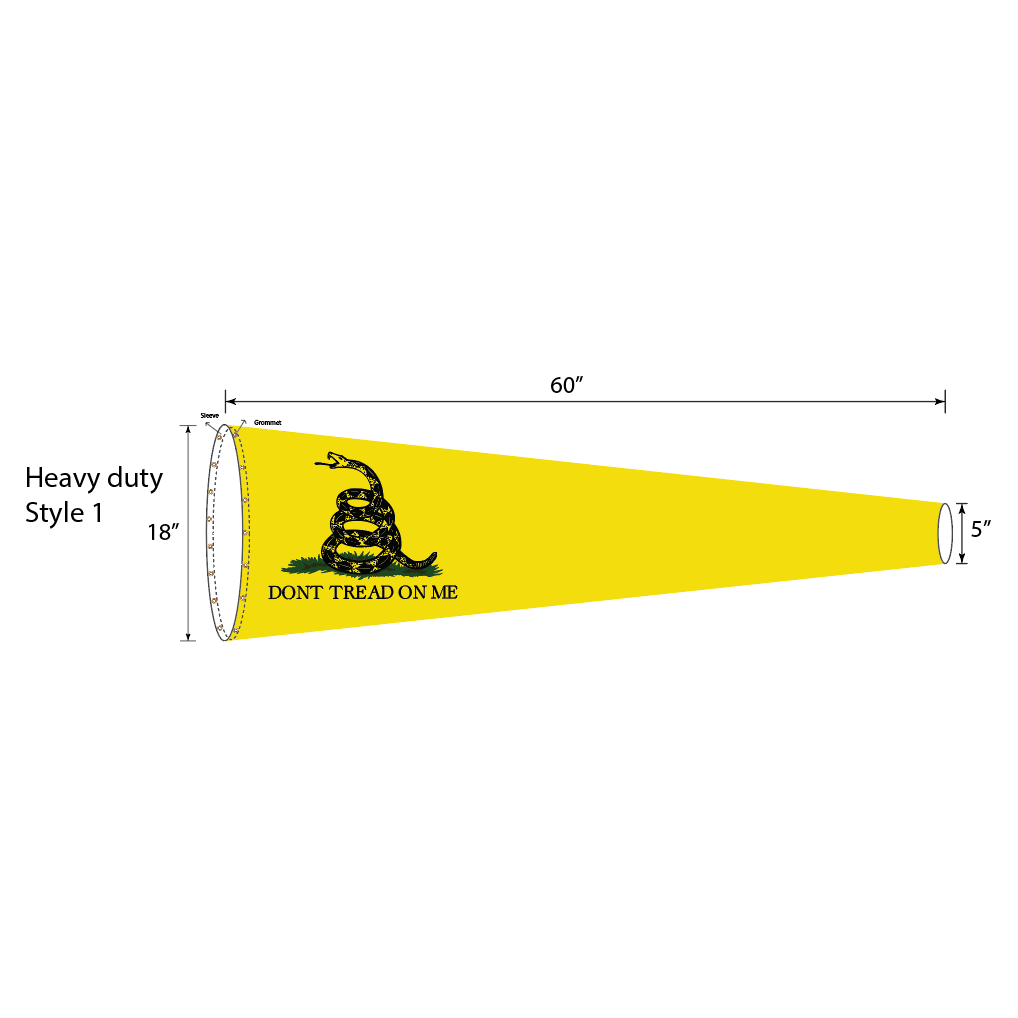 Gadsden Don't Tread on Me Lightweight Windsock