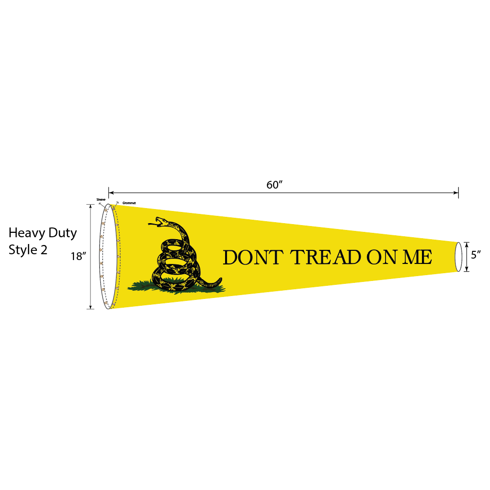 Gadsden Don't Tread on Me Lightweight Windsock