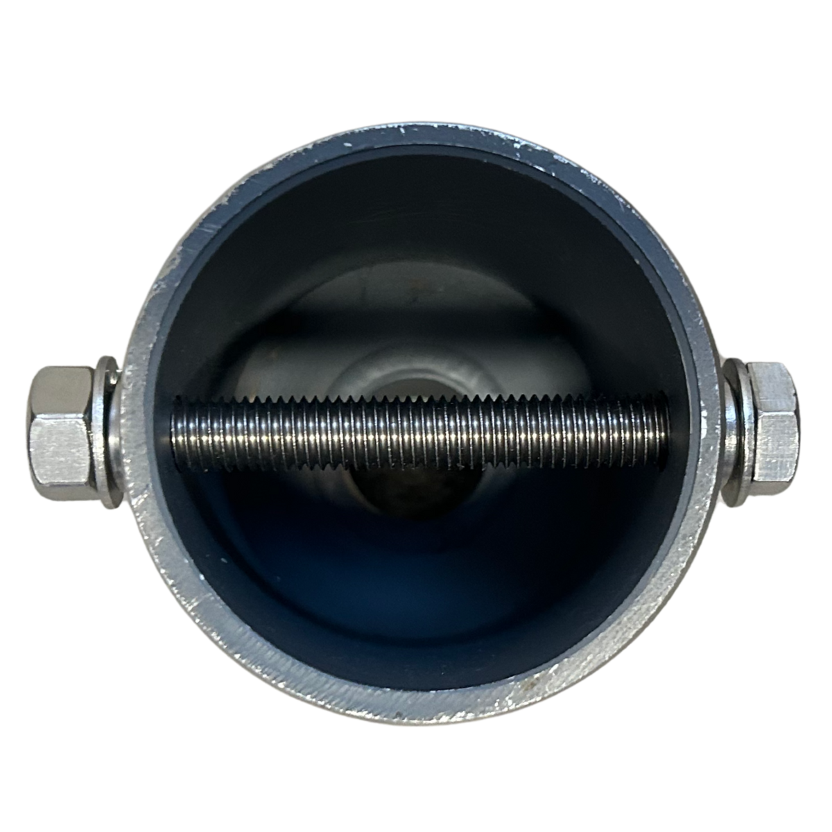 bottom view of windsock pole adapter 