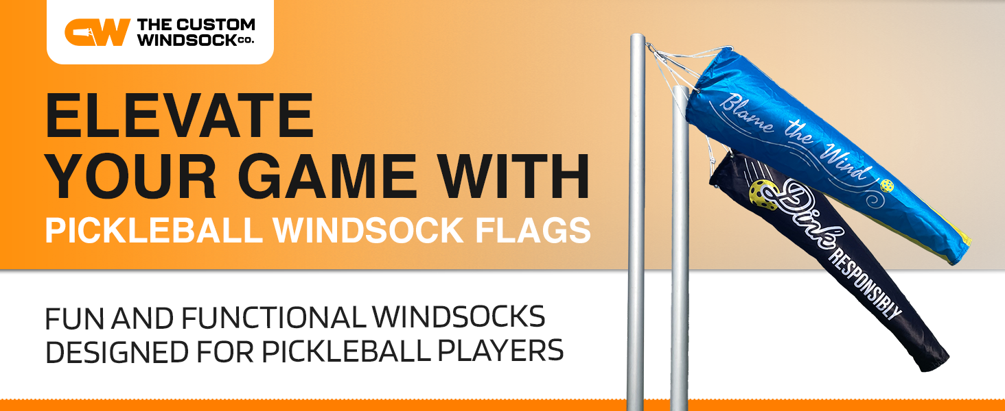 pickleball windsocks for function wind direction and speed indication 