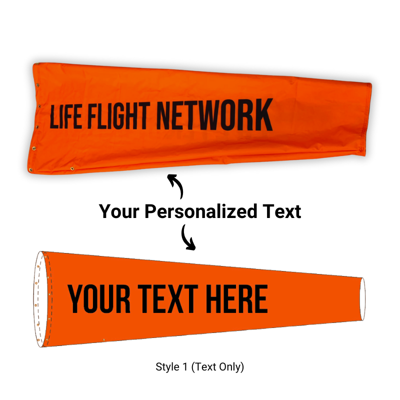 Personalized Airport Windsock Style - Custom Windsocks Image