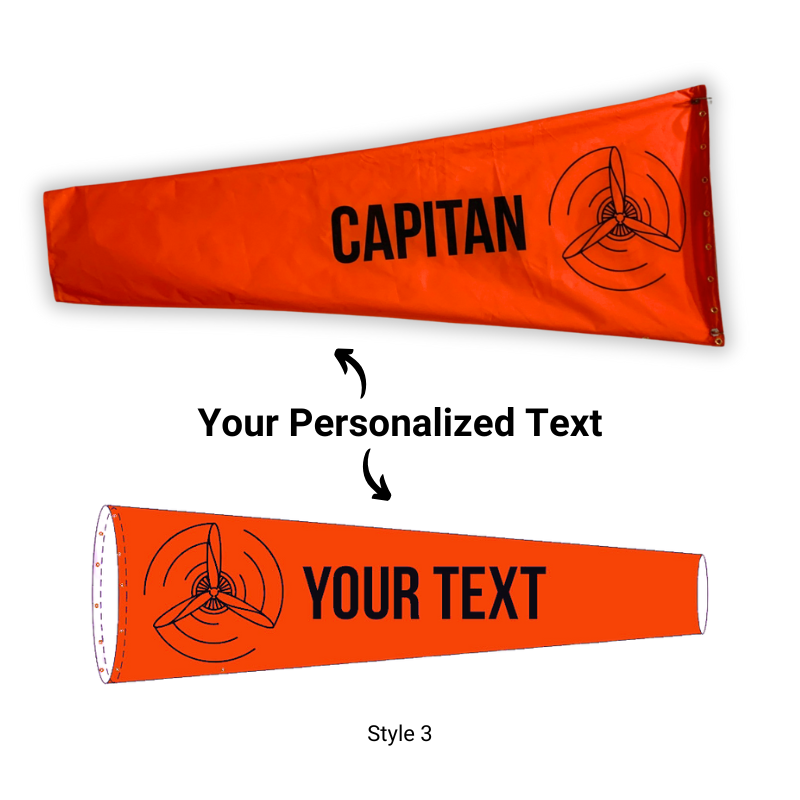 Personalized Airport Windsock Style - Custom Windsocks Image
