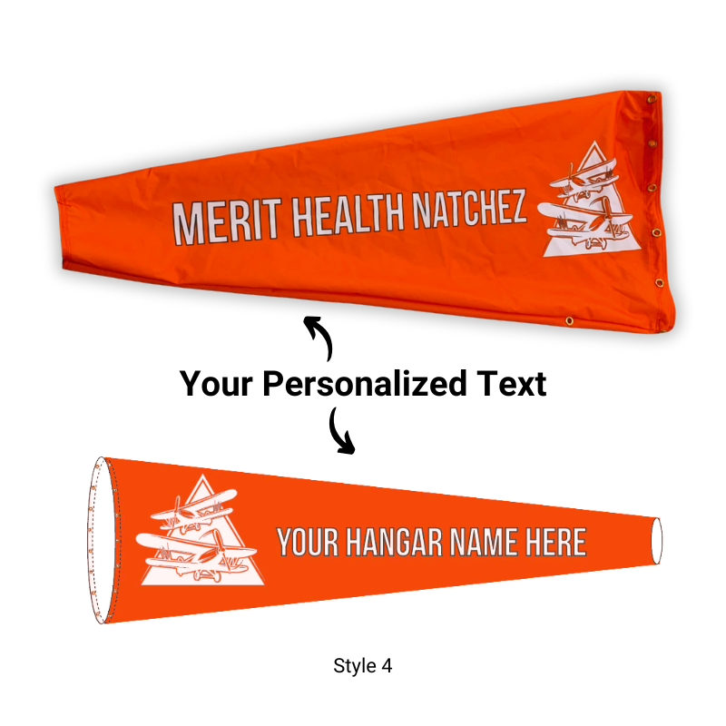 Personalized Airport Windsock Style - Custom Windsocks Image