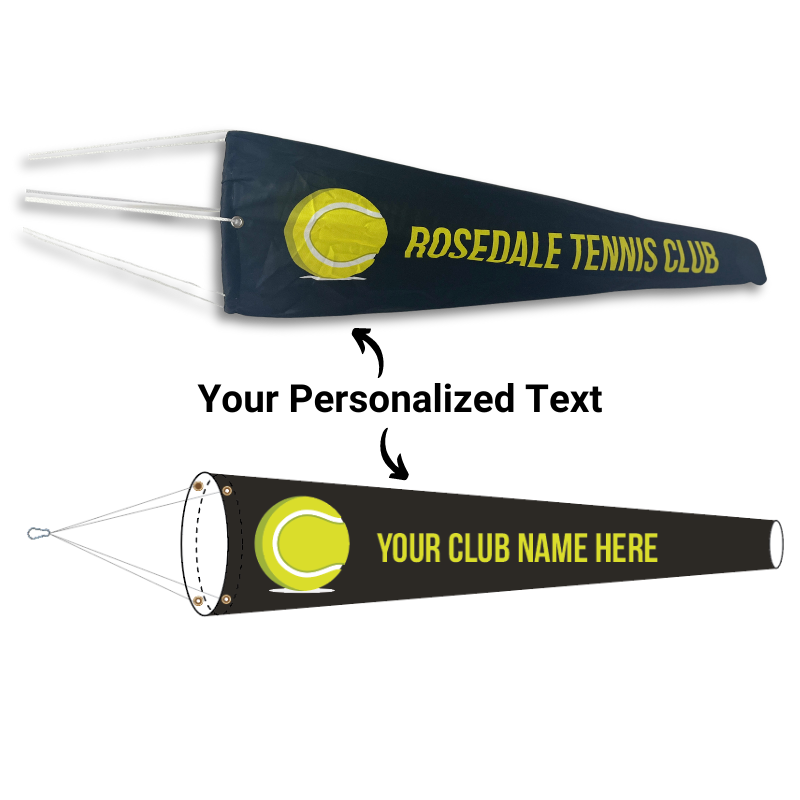 Personalized Tennis Windsock Design A 2000X - Custom Windsocks Image
