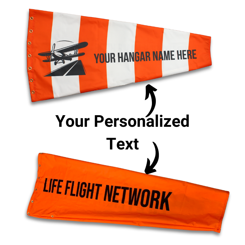 Personalized Text Airport Windsocks - Custom Windsocks Image