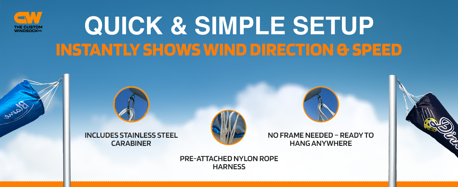 lightweight and highly responsive pickle ball windsocks 