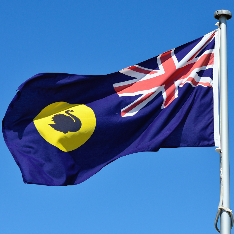 Outdoor rated Western Australia state flag for sale online
