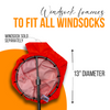 stainless steel windsock from for aviation and industrial use. heavy duty dual ball bearing windsock frame with 3/4 NPT threading. Fits 13" diameter windsocks