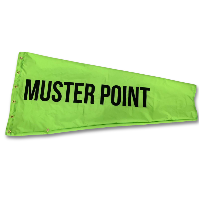 Custom Windsocks Muster Point Windsock | Heavy Duty Safety Windsocks - The Custom ...
