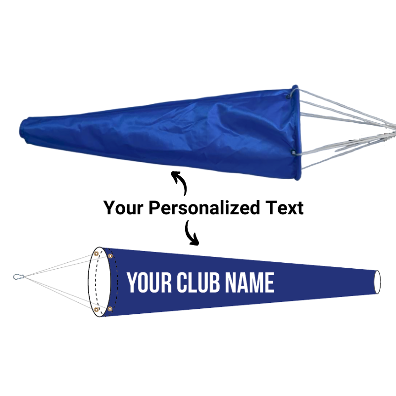 personalized text pickleball windsock 