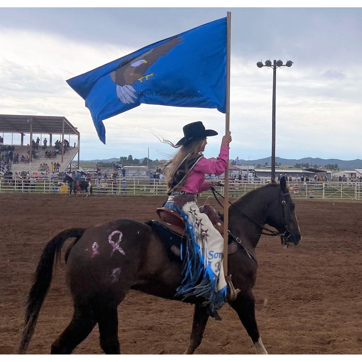Double-Sided Custom Flag for Rodeos