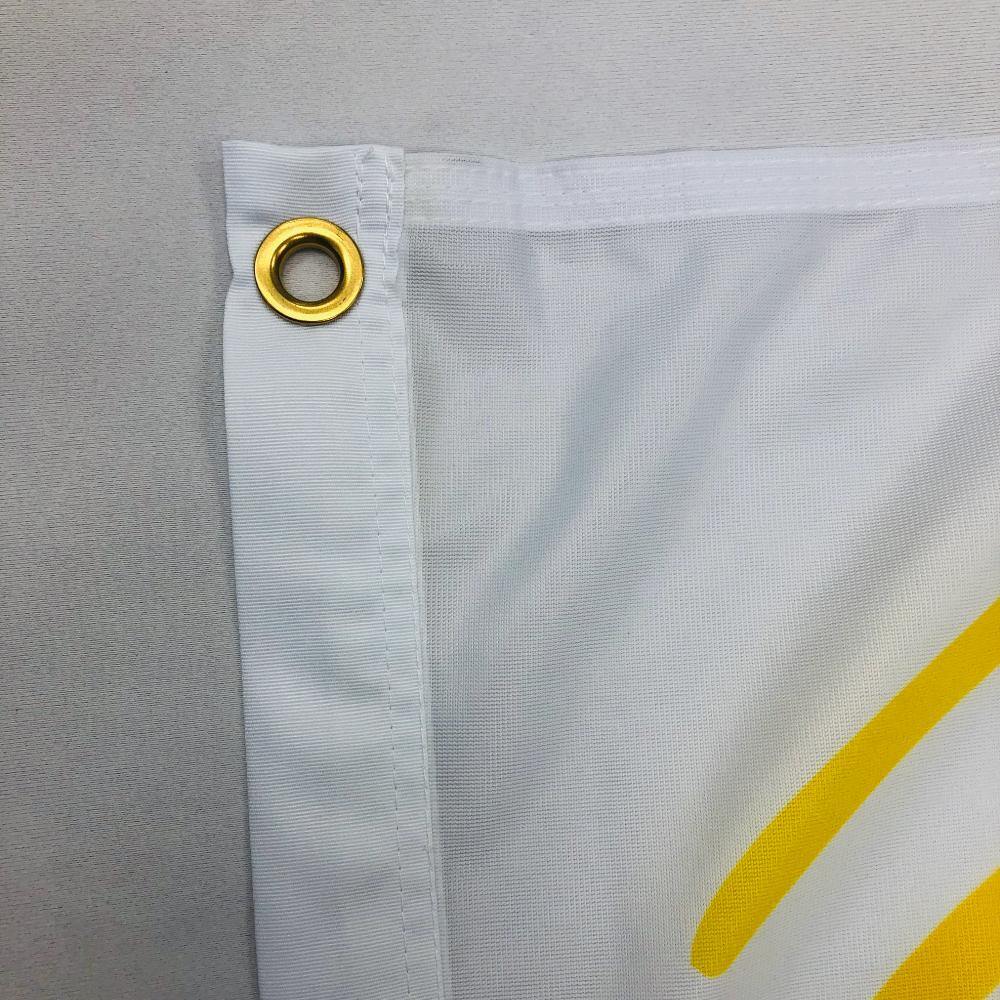 Close-up of Flag Grommets