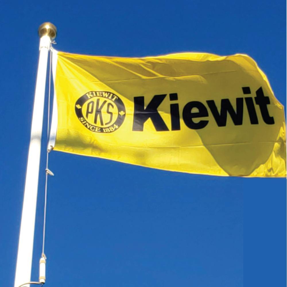 Kiewit Custom Printed Flag