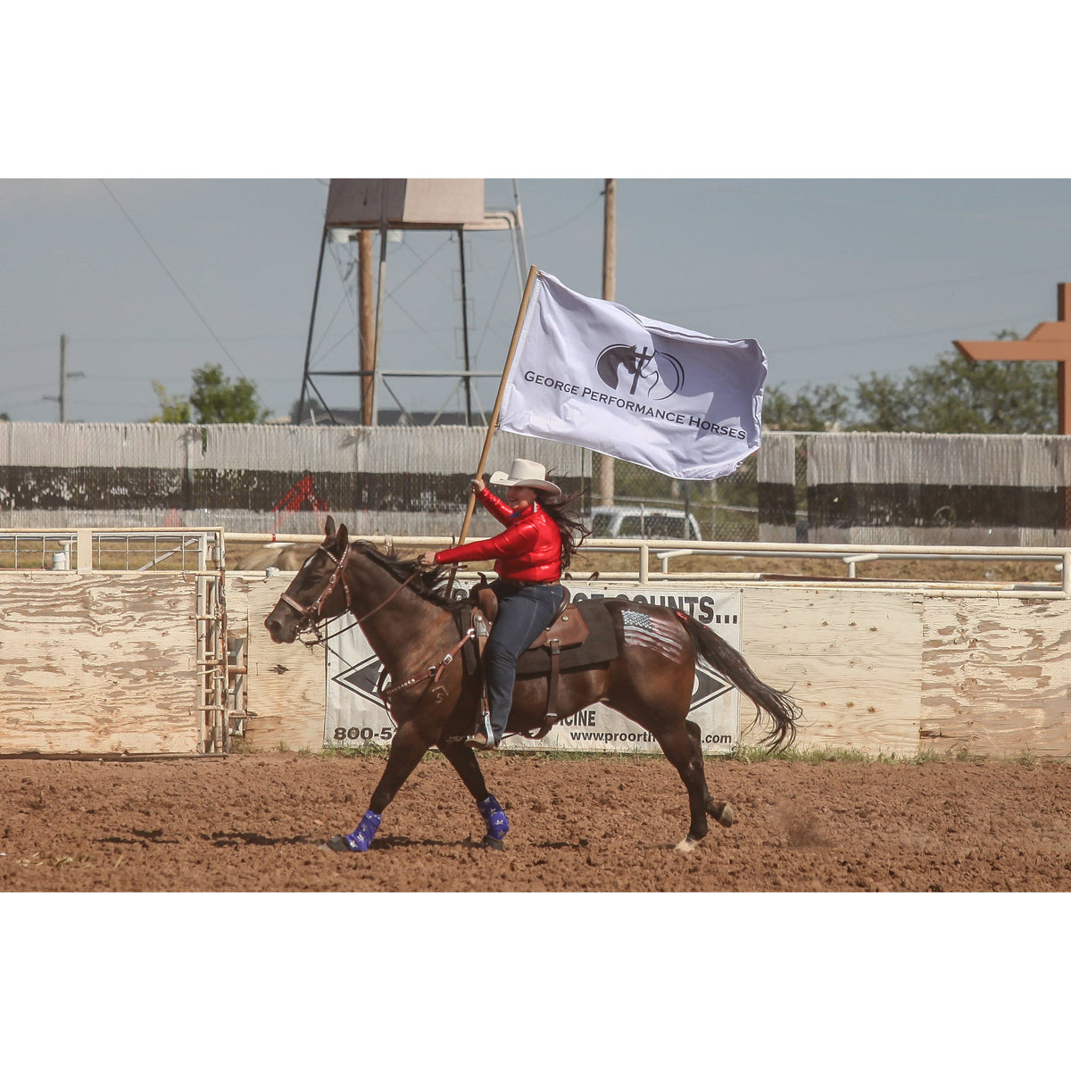 Custom Rodeo Sponsorship Flag